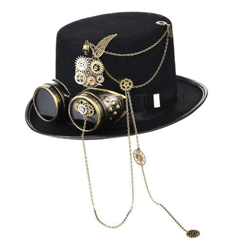 vintage steampunk festival hat