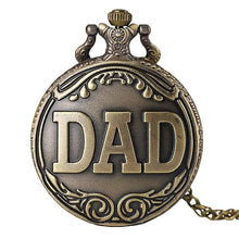 Father's Day Gift Vintage Dad Quartz Pocket Watch Necklace