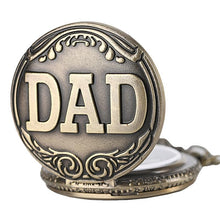 Father's Day Gift Vintage Dad Quartz Pocket Watch Necklace