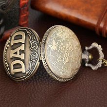 Father's Day Gift Vintage Dad Quartz Pocket Watch Necklace