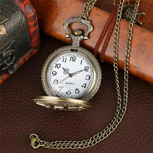 Father's Day Gift Vintage Dad Quartz Pocket Watch Necklace