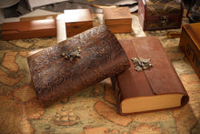 Vintage Leather Journal with Blank Kraft Pages