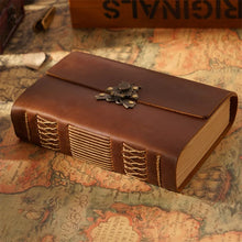 Vintage Leather Journal with Blank Kraft Pages
