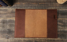 Vintage Leather Notebook Cover with Pen Holder