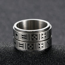 Unique gifts for men - Double layer Dice Fidget Spinner Ring for Men