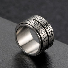 Unique gifts for men - Double layer Dice Fidget Spinner Ring for Men
