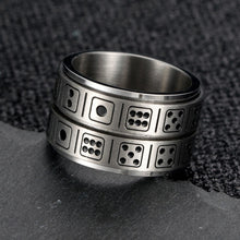 Unique gifts for men - Double layer Dice Fidget Spinner Ring for Men