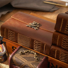Vintage Leather Journal with Blank Kraft Pages