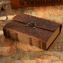 Vintage Leather Journal with Blank Kraft Pages