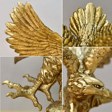 Golden Eagle Desk Statue - Unique Gold home decor accessory gift