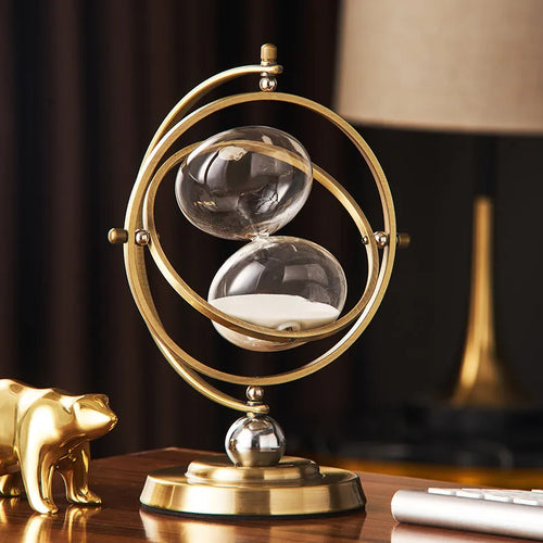 Armillary Sphere Hourglass - Unique Home Decor Desktop Accessories