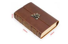 Vintage Leather Journal with Blank Kraft Pages