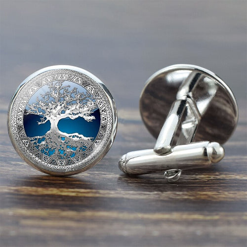 Unique gifts for men - Tree of Life cufflinks for men