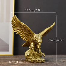 Golden Eagle Desk Statue - Unique Gold home decor accessory gift