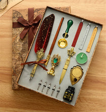 Feather Quill Calligraphy & Wax Seal Gift Set