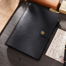 Leather journal with ring binder