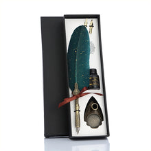Vintage Feather Quill Pen Gift Set