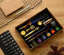 Feather Quill Calligraphy & Wax Seal Gift Set