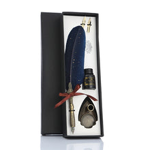 Vintage Feather Quill Pen Gift Set