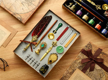 Feather Quill Calligraphy & Wax Seal Gift Set