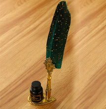 Feather Quill Calligraphy & Wax Seal Gift Set