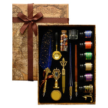 Feather Quill Calligraphy & Wax Seal Gift Set