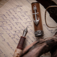 Wooden Barrel Fountain Pen - Pirate series
