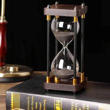 Black and Gold 60 minutes Sand Hourglass - unique black and gold home decor gifts