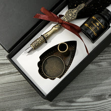 Vintage Feather Quill Pen Gift Set