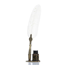 Vintage Feather Quill Pen Gift Set