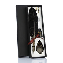 Vintage Feather Quill Pen Gift Set