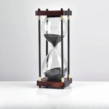 Black and Gold 60 minutes Sand Hourglass - unique black and gold home decor gifts