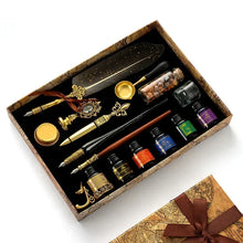 Feather Quill Calligraphy & Wax Seal Gift Set