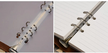 Leather journal with ring binder