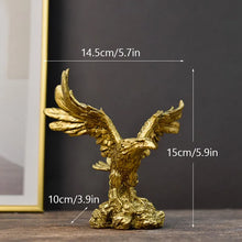 Golden Eagle Desk Statue - Unique Gold home decor accessory gift