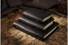 Black Vintage Leather Travel Journal - perfect unique gifts for writers and travelers