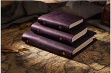 Dark Purple Vintage Leather Travel Journal - perfect unique gifts for writers and travelers