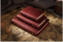 Dark Red Vintage Leather Travel Journal - perfect unique gifts for writers and travelers