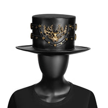 black vintage steampunk cosplay festival hat