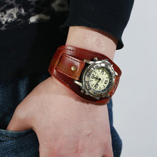 Vintage Faux Leather Quartz Watch - unique gifts for vintage style loving men
