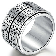 Unique gifts for men - Double layer Dice Fidget Spinner Ring for Men