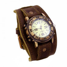 Vintage Faux Leather Quartz Watch - unique gifts for vintage style loving men and women