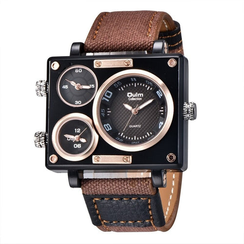 Unique Three Time Zones Men Quartz Watches  - unique gifts for men