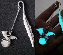 Metal Glow in the dark Bookmark Dragon- perfect unique gift for book lovers