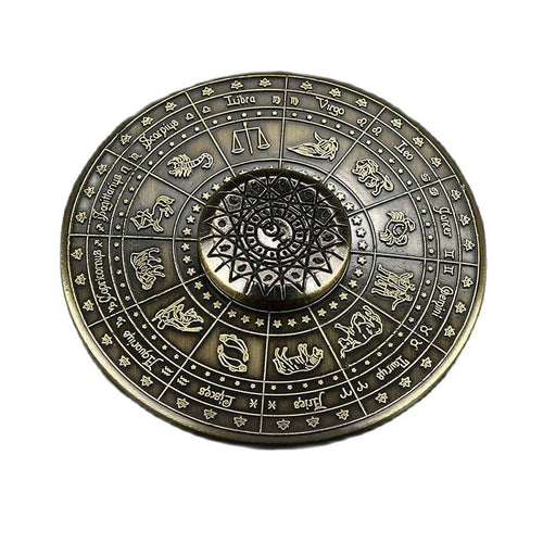 Vintage bronze Zodiac fidget spinenr - Unique gift for your astrology-loving friends and family