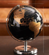 black and gold Desk Globe unique vintage home decor gift for travellers
