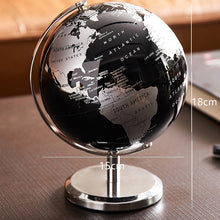 black and silver Desk Globe unique vintage home decor gift for travellers