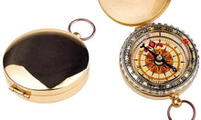 Classic Brass Pocket Compass Watch Style Gifts for Travelers