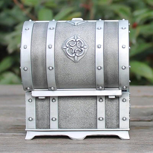 Pewter Plated Trinket Jewellery Box Unique Gift for Grandma