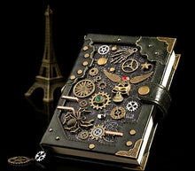 Vintage Steampunk Leather Journal A5